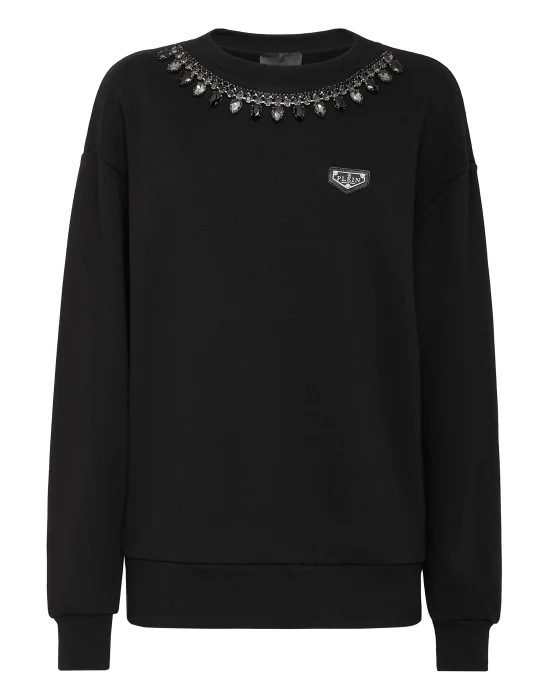 Sweatshirt LS Crystal Chain
