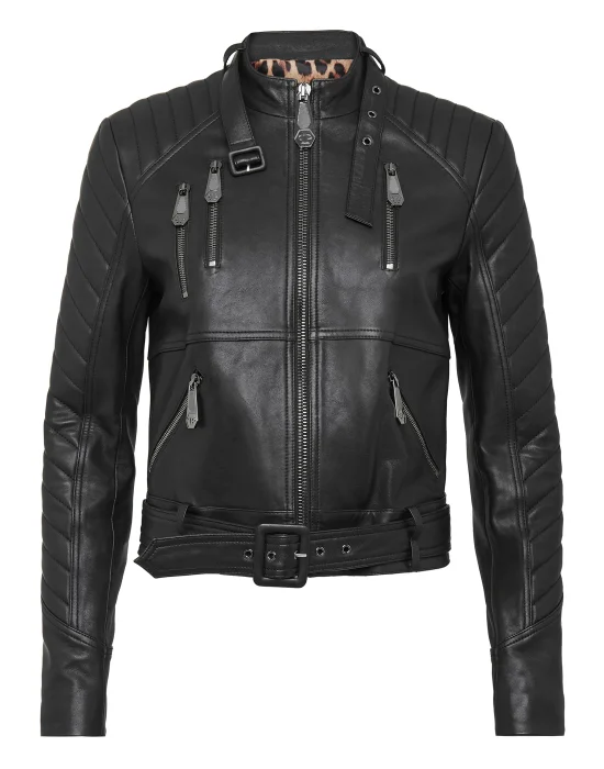 Lambskin Moto Jacket Iconic Plein