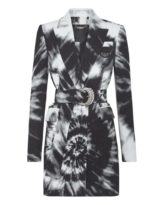 Cady Blazer Short Dress Tie dye