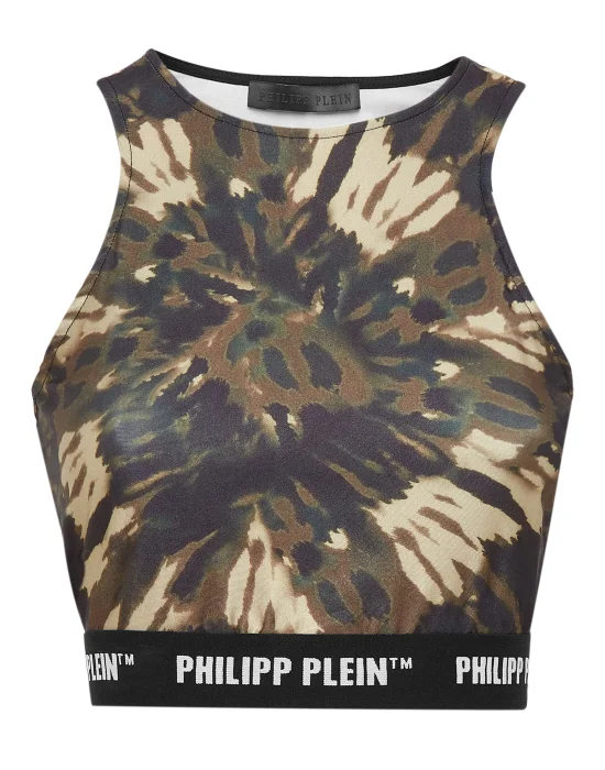 Tank Crop top Tie dye