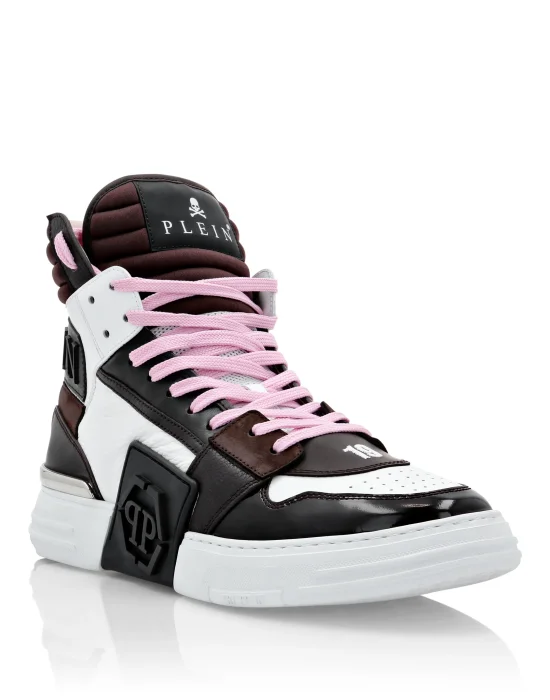 Hi-Top Sneakers mix materials Hexagon