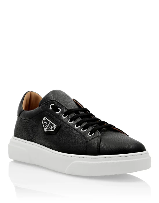 Leather Lo-Top Sneakers Iconic Plein