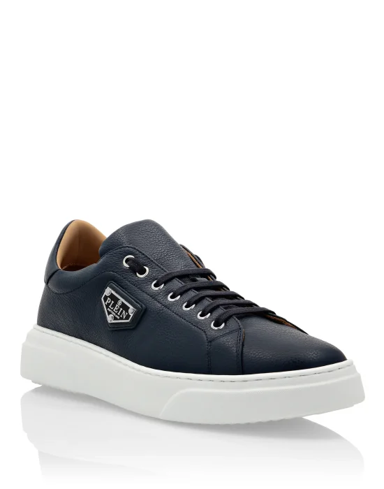 Leather Lo-Top Sneakers Iconic Plein