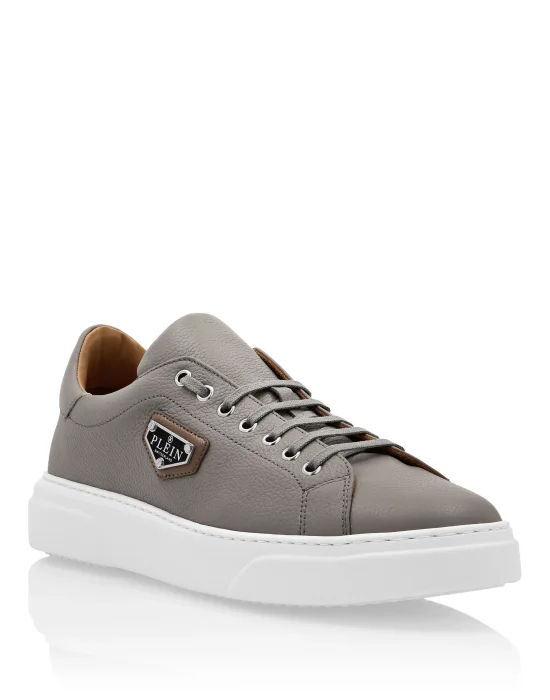 Leather Lo-Top Sneakers Iconic Plein