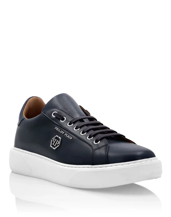 Leather Lo-Top Sneakers Hexagon