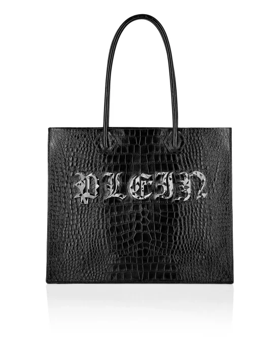 Leather Tote Bag Gothic Plein