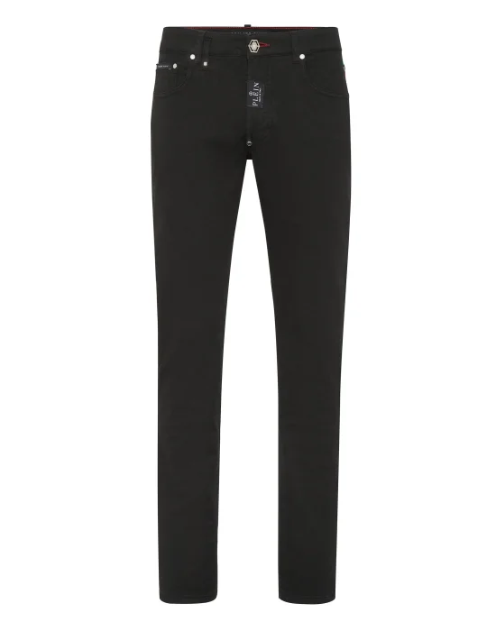 Denim Trousers Super Straight Cut Premium Hexagon