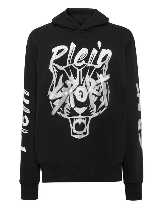 Hoodie Sweatshirt Stencil Tiger Street Fighter