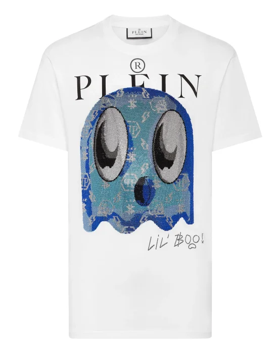 T-shirt Round Neck SS Monsters with Crystals