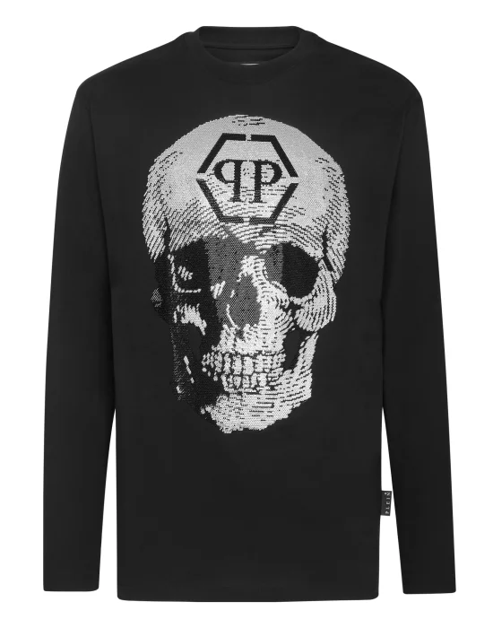 T-shirt Round Neck LS Skull
