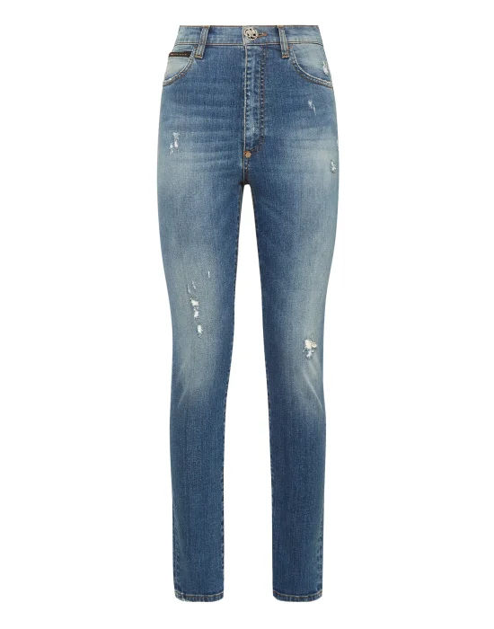 Denim Super High Waist Jegging Dragon