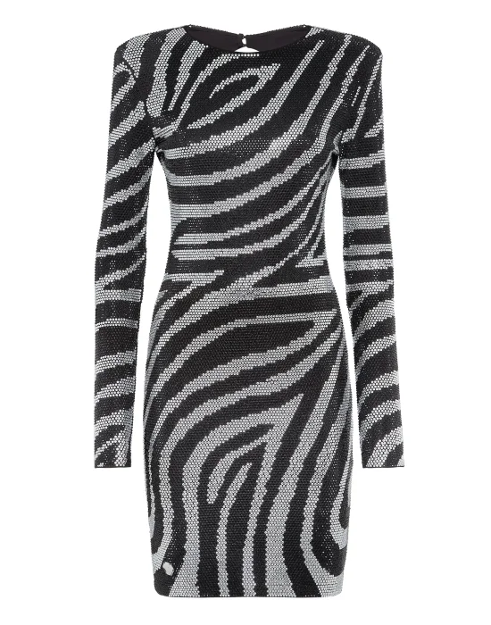 Mini Dress LS Crystal