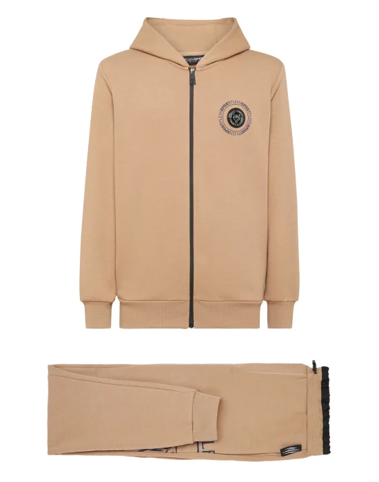 Jogging Tracksuit: Hoodie Sweatjacket/Trousers Tiger