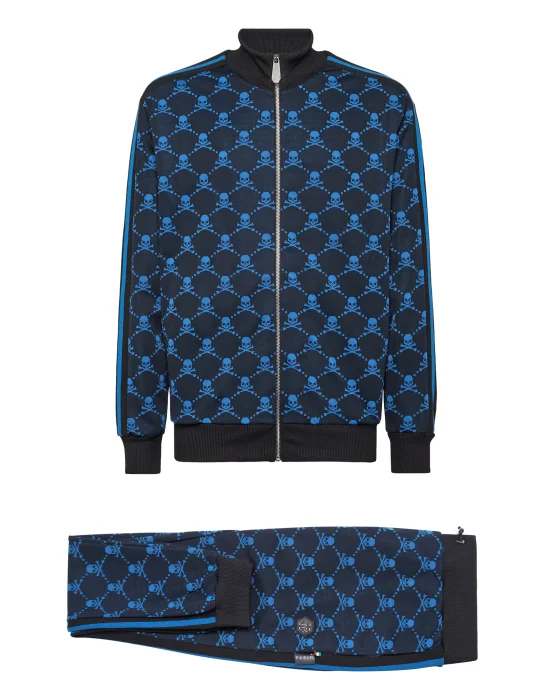 Jacquard & Jersey Jogging Tracksuit: Top/Trousers Skull&Bones