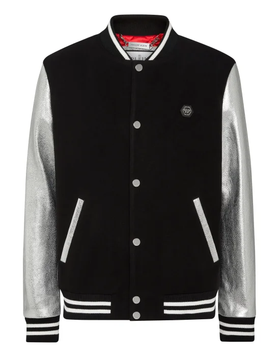 Wool and Leather Bomber
