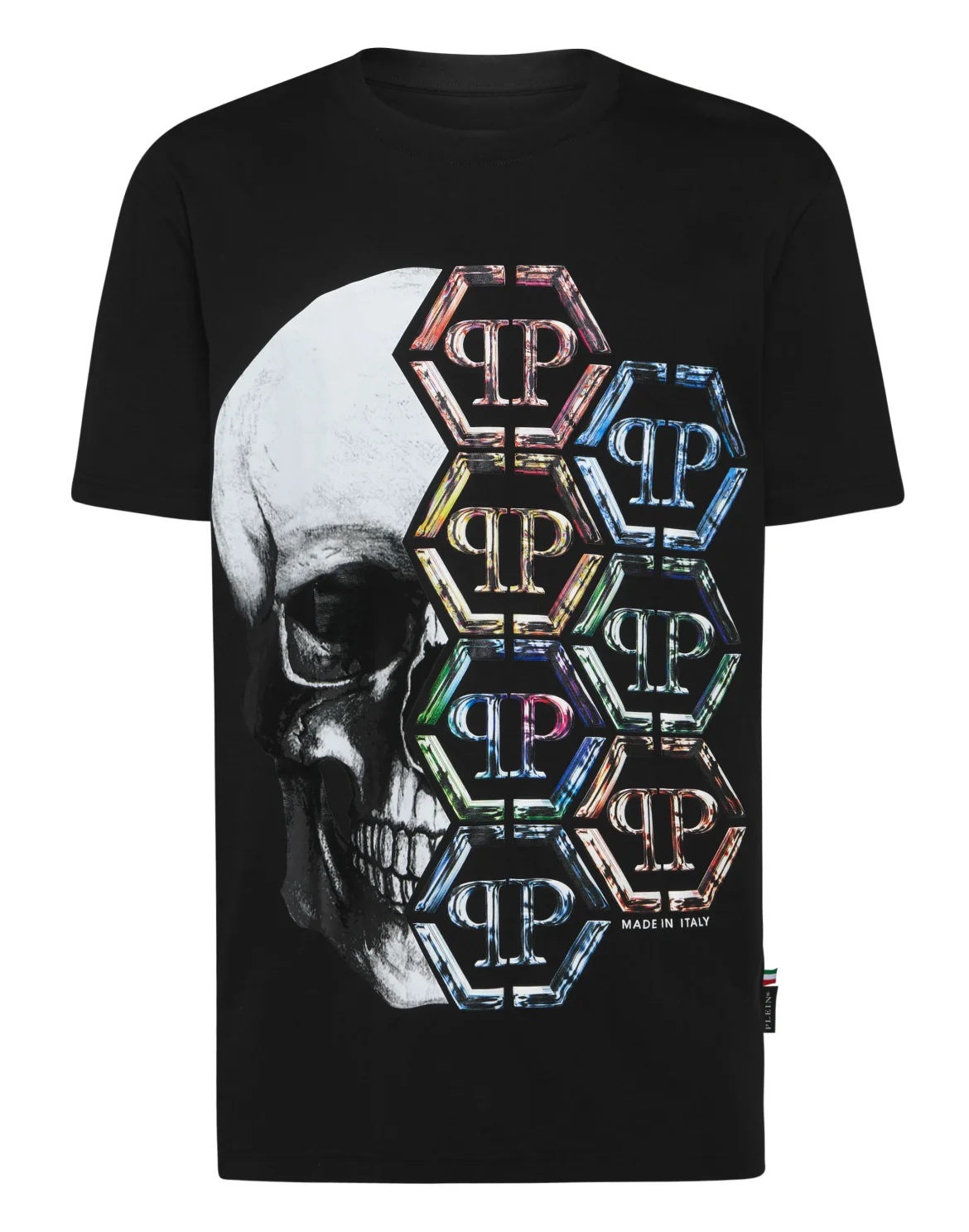 T-shirt Round Neck SS Skull and Plein, цвет: Черный