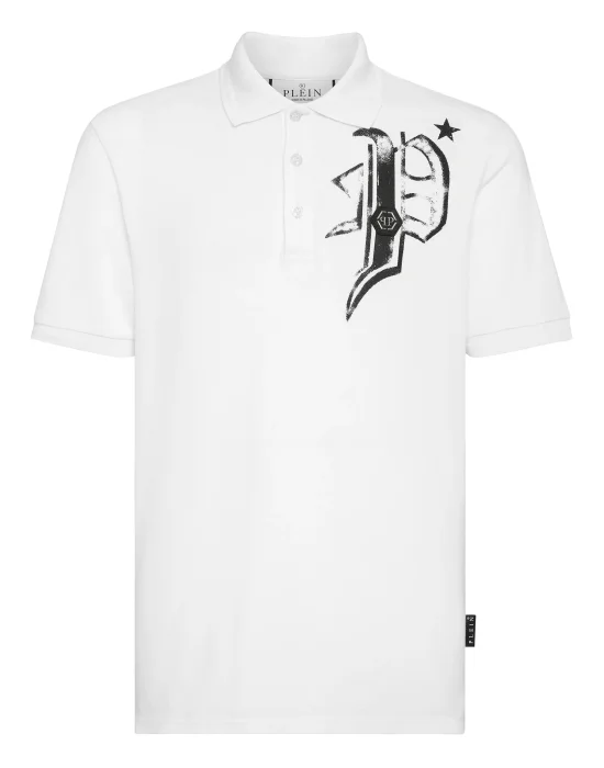 Slim Fit Jersey Polo Shirt Skull&Bones