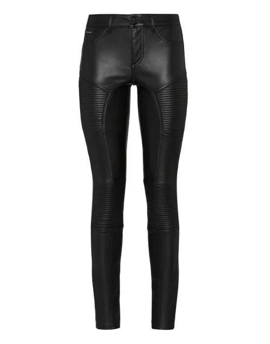 Eco leather Low Waist Jeggins Cowboy
