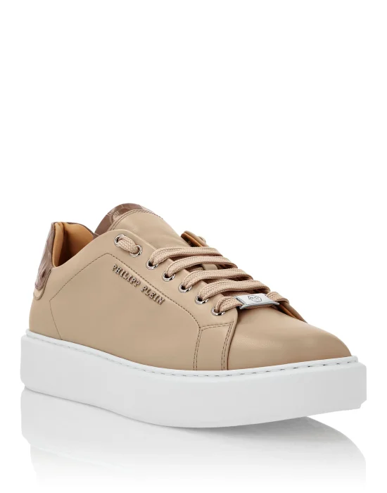 Leather Lo-Top Sneakers Hexagon