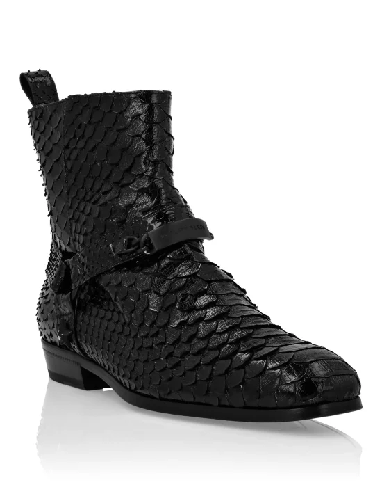 Python Flat Boots