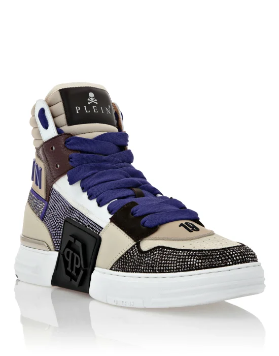 HI-TOP SNEAKERS PHANTOM KICK$ CRYSTALS