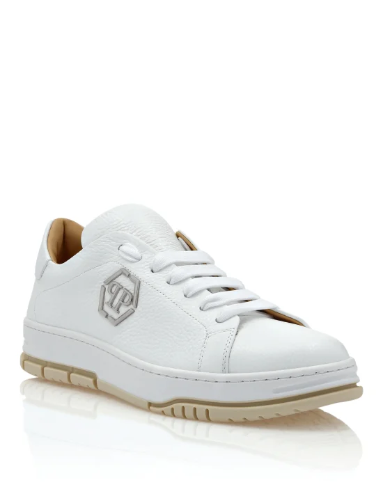 Leather Lo-Top Sneakers Hexagon