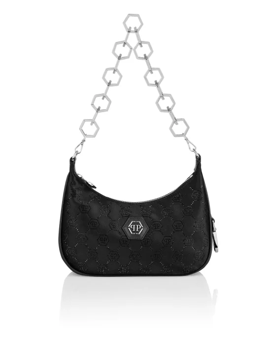 Satin Shoulder Bag Monogram