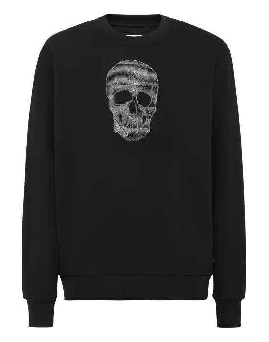 Sweatshirt Long-Sleeve Skull strass