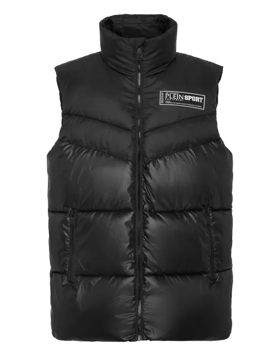 Nylon Puffered Vest Jacket