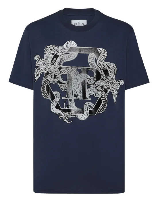 T-shirt Round Neck SS Dragon Hexagon