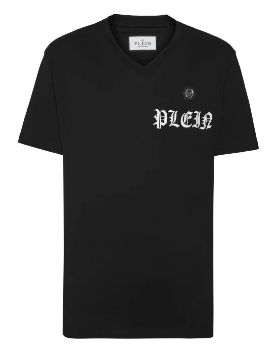 T-shirt V-Neck SS Gothic Plein