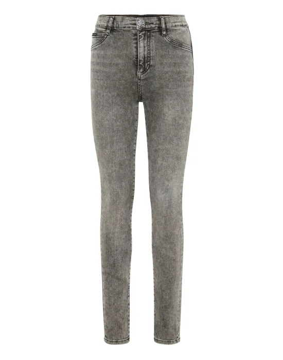 Denim High Waist Jegging Trousers Hexagon