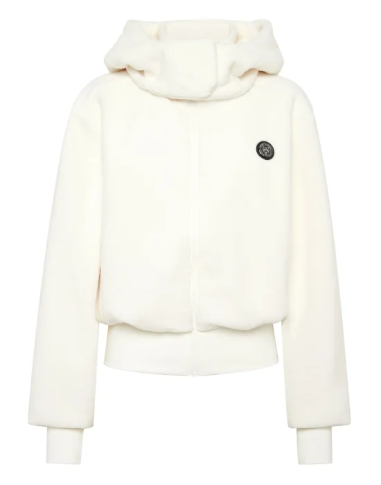 Sherpa Puffered Hoodie Sweatjacket