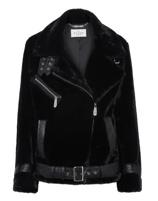 Shearling Eco Fur Coat