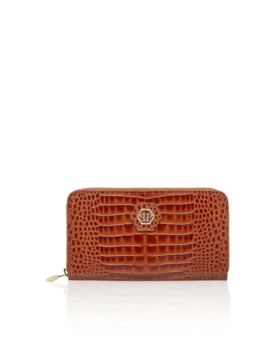 Rounded Zip Wallet Cocco Shiny