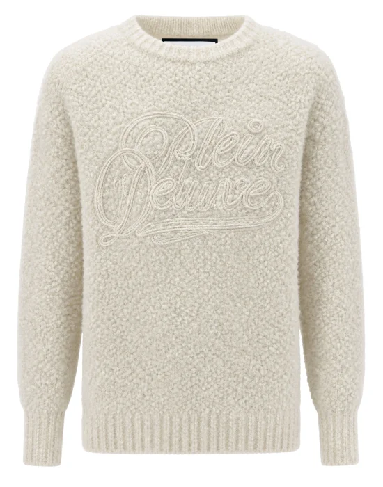 Roundneck Pullover with Plein Deluxe Signature Signature