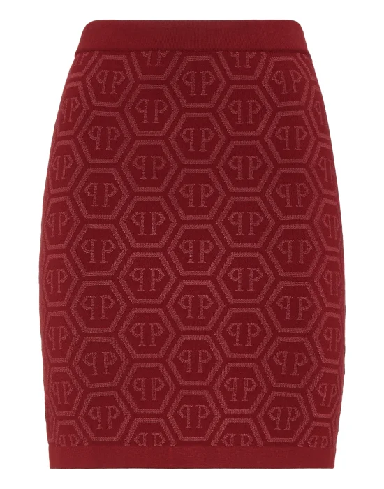 Knitted Mini Skirt Monogram