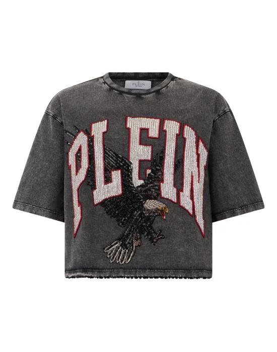 Cropped T-Shirt Plein Eagle