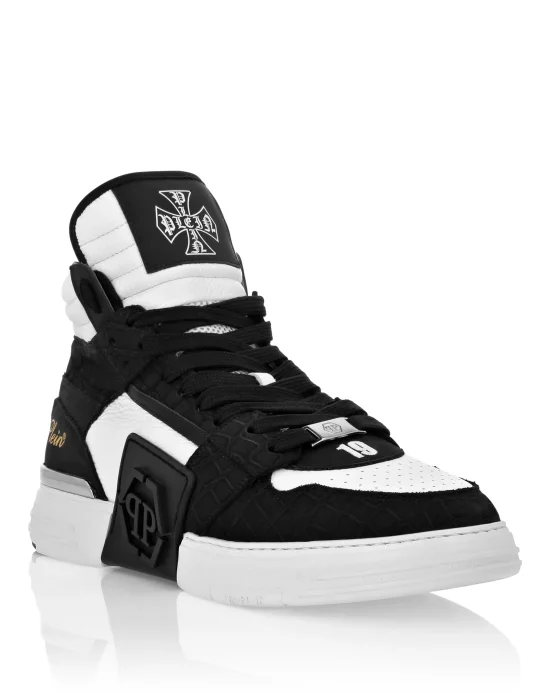 Nubuck Mid Top Sneakers Phantom
