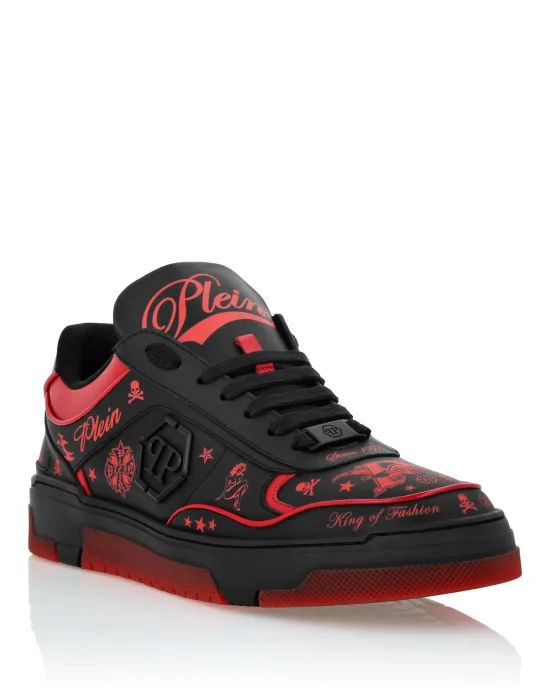 Nappa Leather Low Top Sneakers All-Over Plein