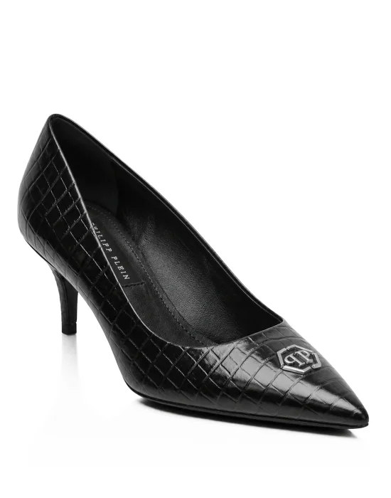 Decollete Mid Heels 6 Cocco Hexagon