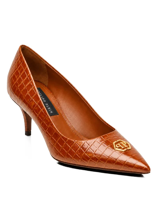 Decollete Mid Heels 6 Cocco Hexagon