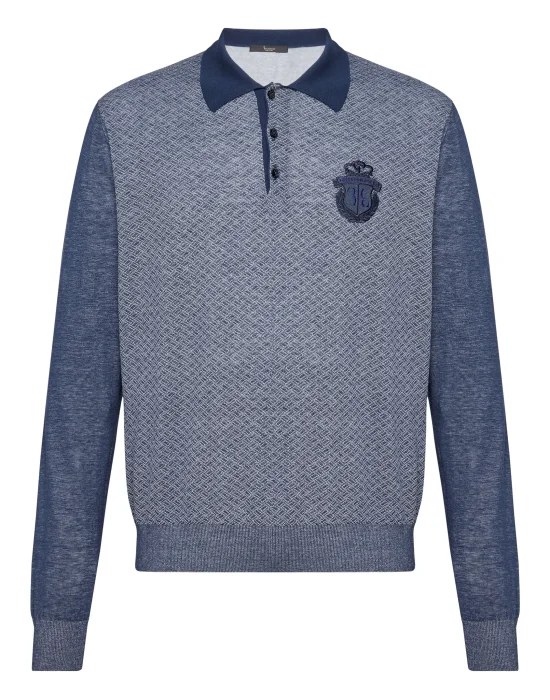 Pullover Polo-Neck LS Crest