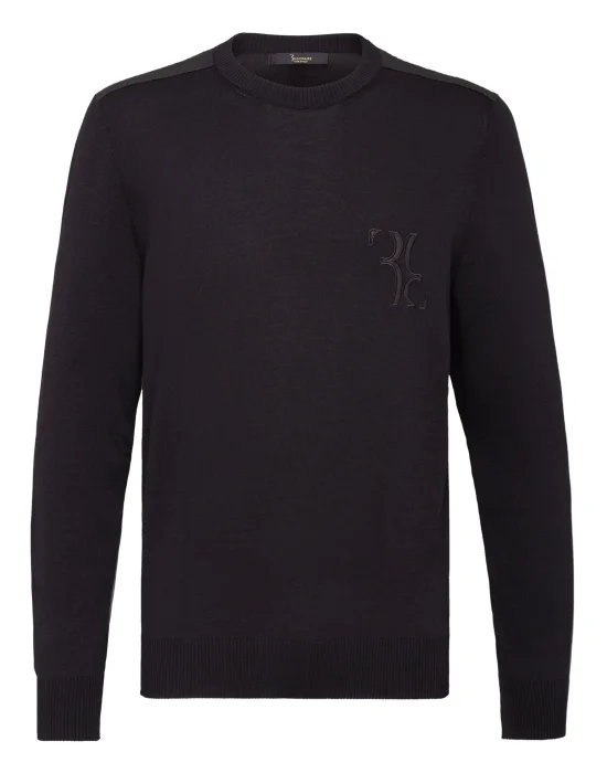 Pullover Round Neck LS Double B