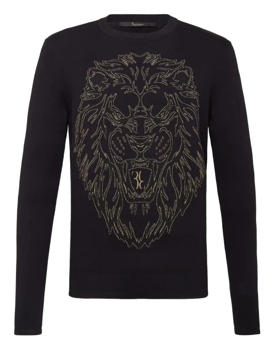 Pullover Round Neck LS Lion
