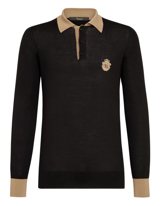 Pullover Polo-Neck LS Crest