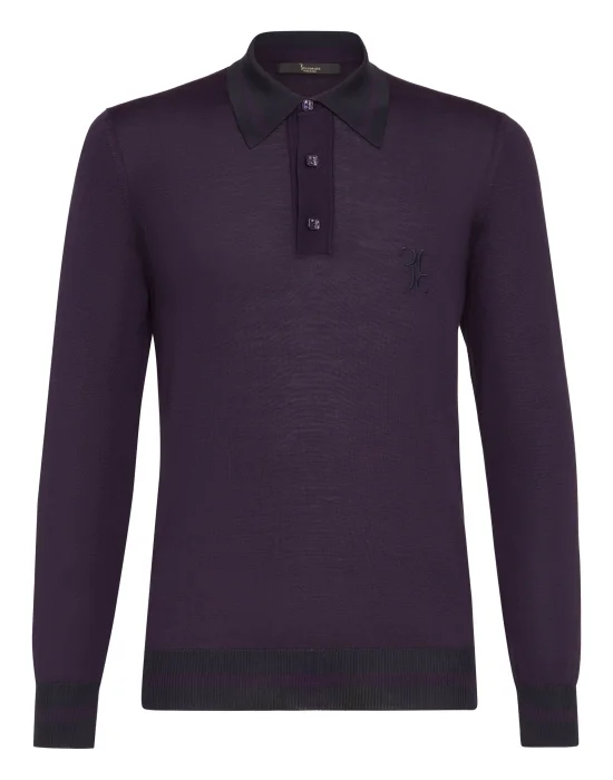 Pullover Polo-Neck LS Double B
