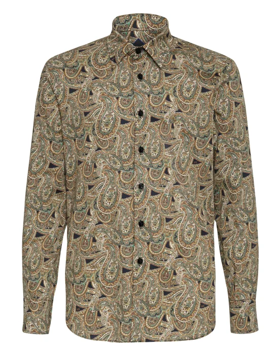 Shirt Silver Cut LS/Milano Paisley