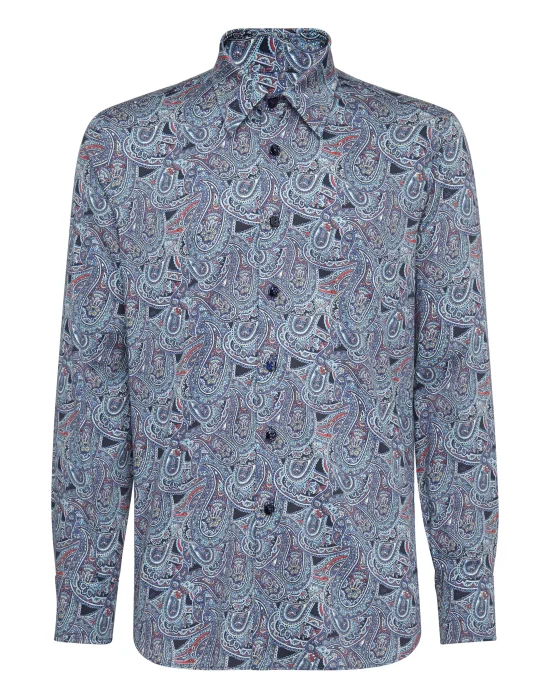 Shirt Silver Cut LS/Milano Paisley
