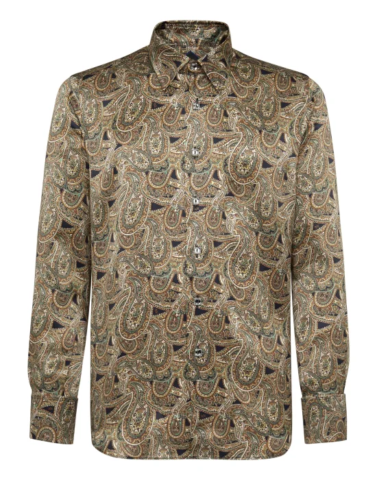 Shirt Gold Cut LS/Milano Paisley